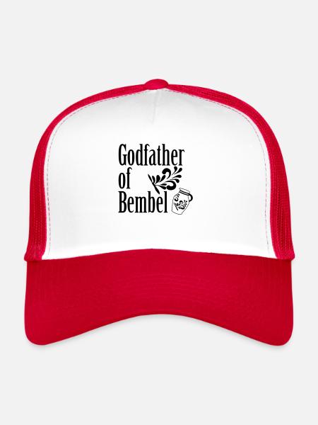 Parrain de Bembel #FrankfurtShirts - Casquette trucker  - blanc/rouge - Devant