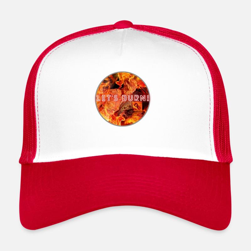 Let s Burn ! - Trucker Cap - Weiß/Rot