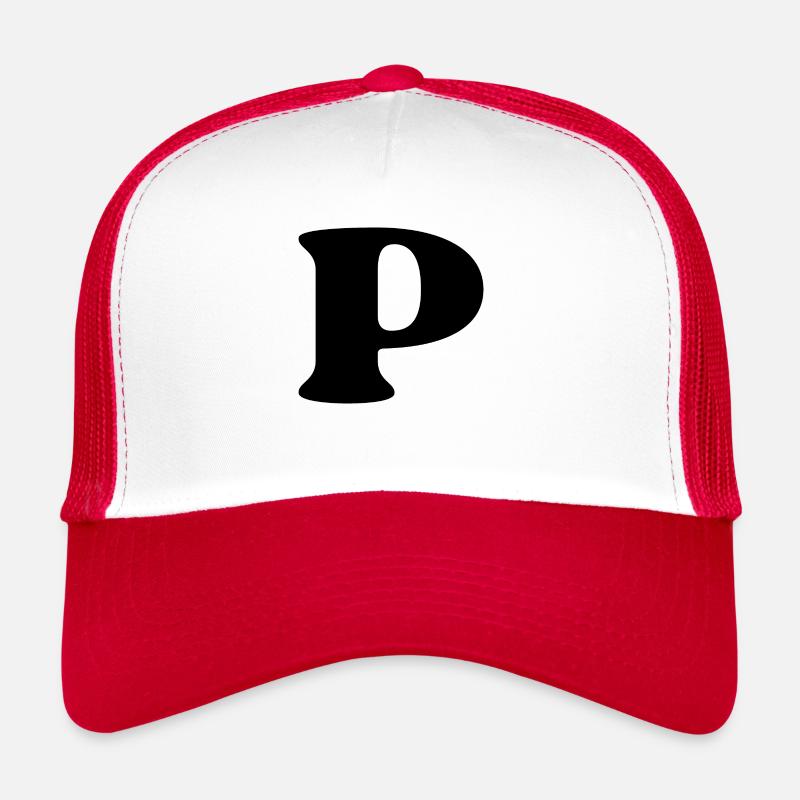 Lettre p Casquette trucker 