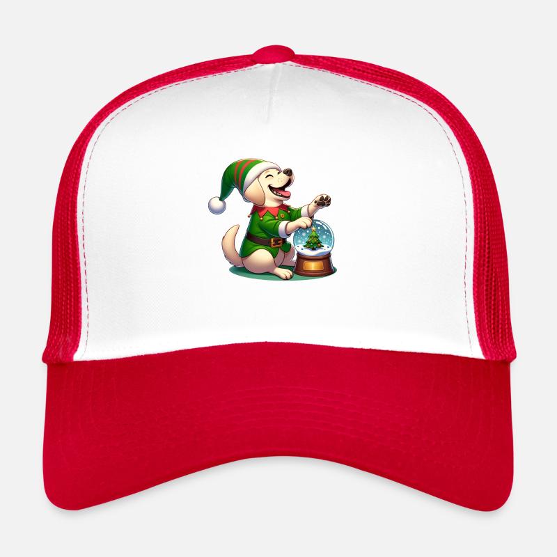 Labrador Retriever - Trucker Cap - Weiß/Rot
