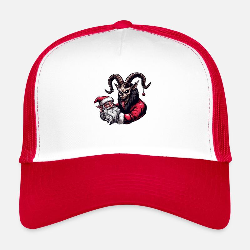 Krampus Santa Claus Christmas Evil Monsters Trucker Cap