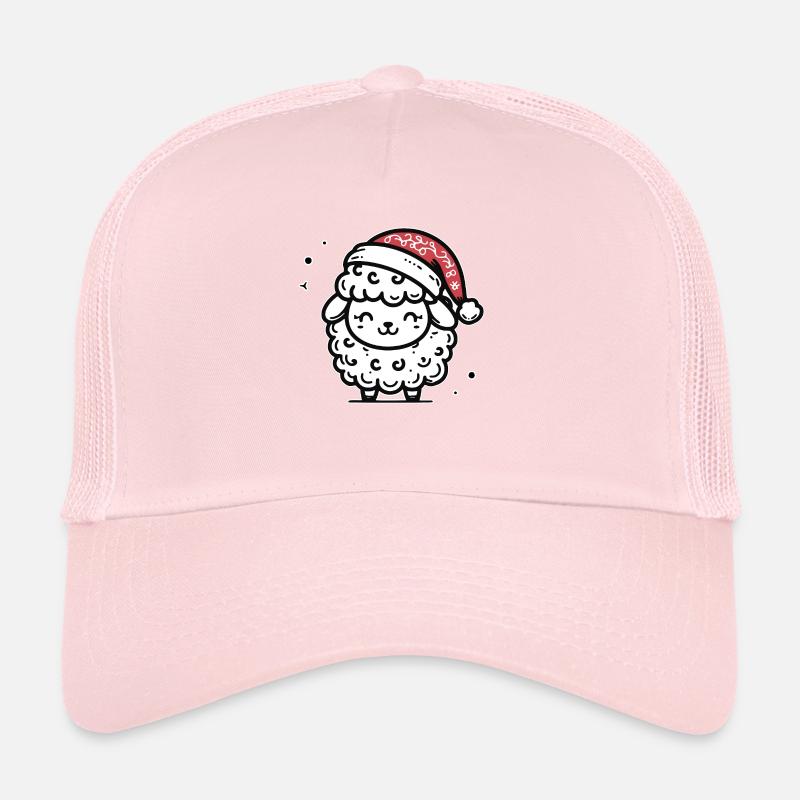 Mignon motif de Noël mouton Casquette trucker 
