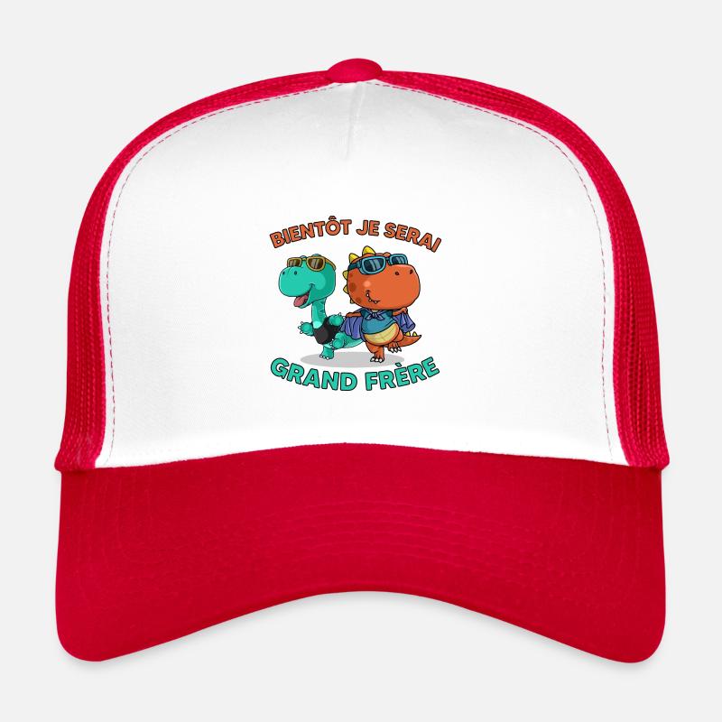 Bientôt je serai grand frère Casquette trucker 