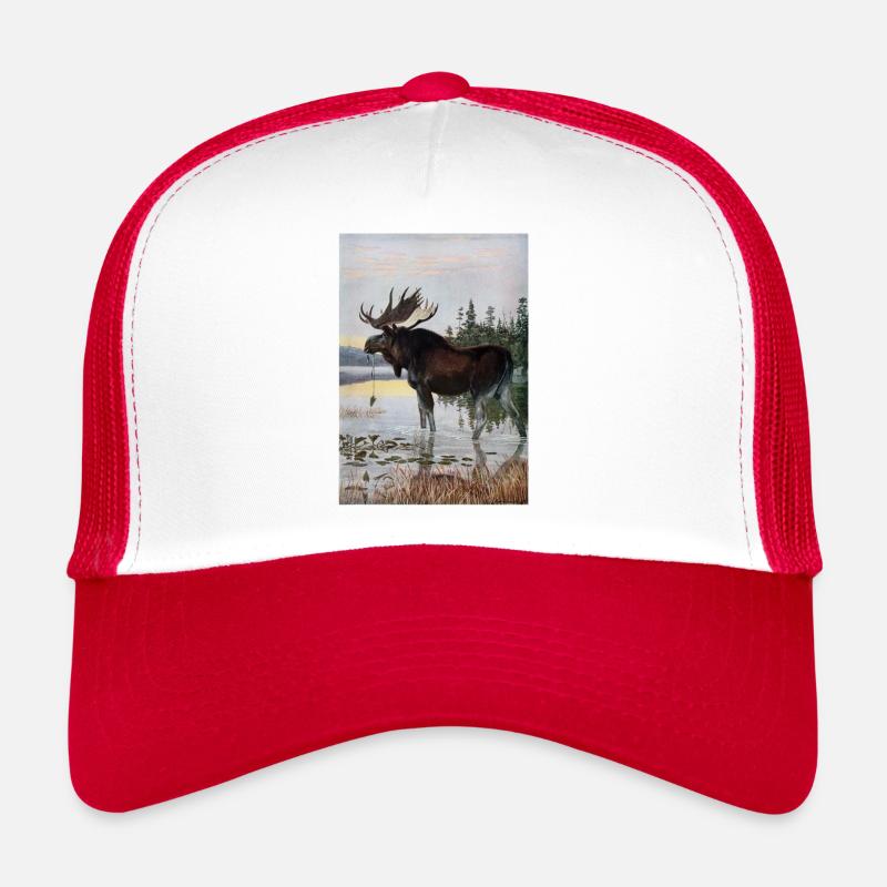 Moose Deer Moose Elk Elg Suède Norvège Canada Casquette trucker 