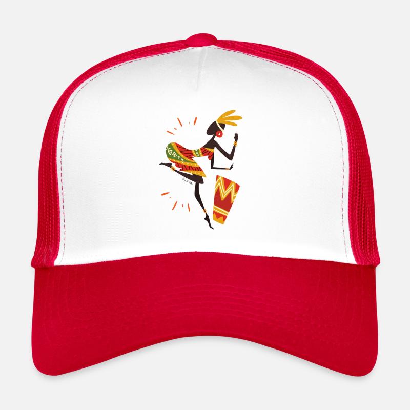 Kenya - Trucker Cap - white/red
