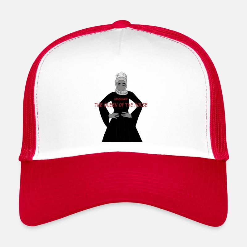Königin - Trucker Cap - Weiß/Rot