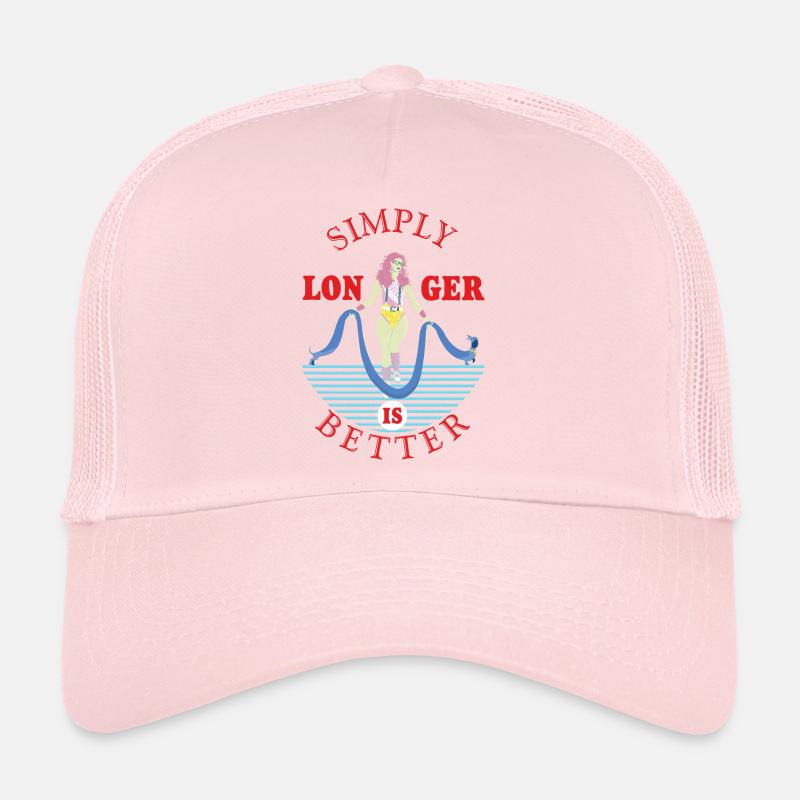 Simplement plus longtemps, c’est mieux. Casquette trucker 