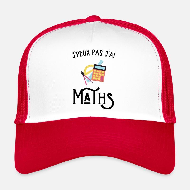 je peux pas j'ai maths Casquette trucker 