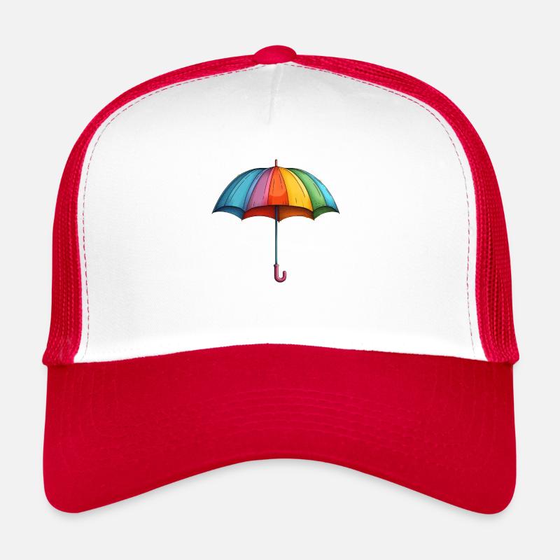 Parapluie coloré Casquette trucker 