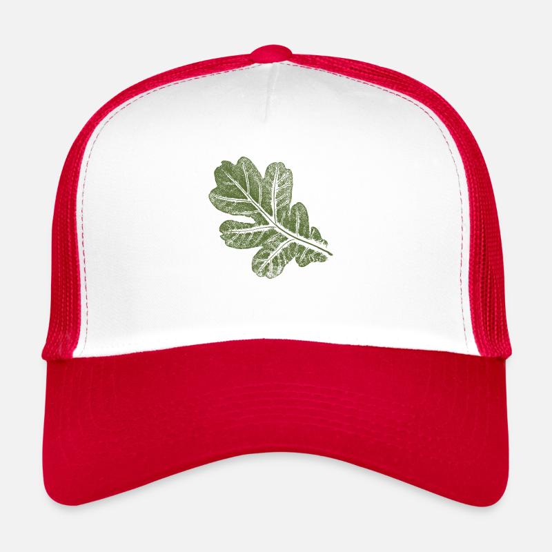 Feuille de chêne - Feuille/ Chêne Kaki Casquette trucker 
