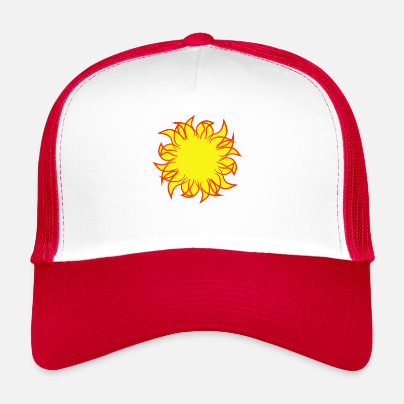 Bright Sun Rays Summer Glow Light Warmth Trucker Cap
