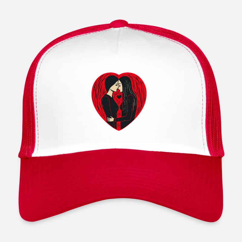 Étreinte des cœurs Casquette trucker 
