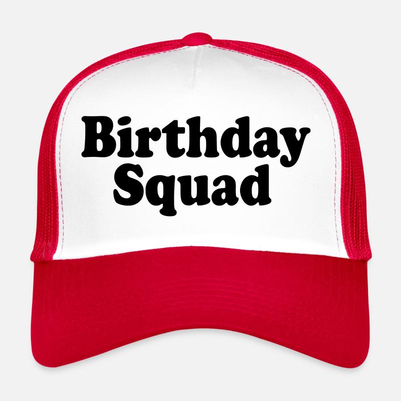 Birthday squad - Trucker Cap - Weiß/Rot