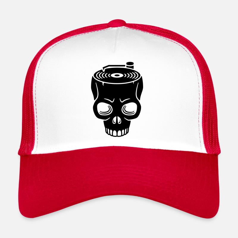 Skull Record Player Casquette trucker 
