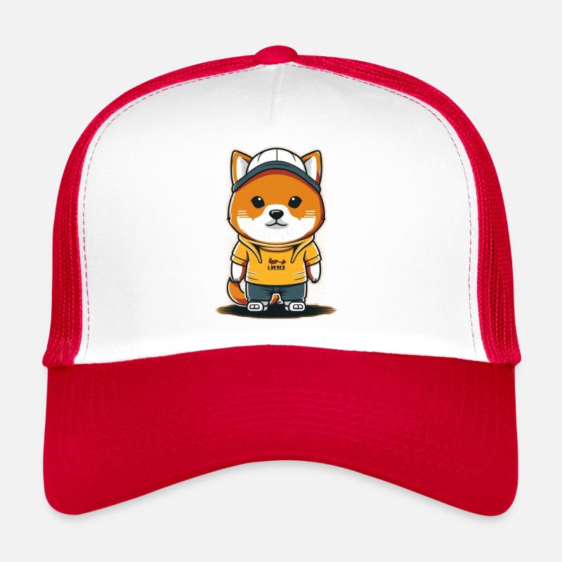 Cool Dog3 - Trucker Cap - white/red