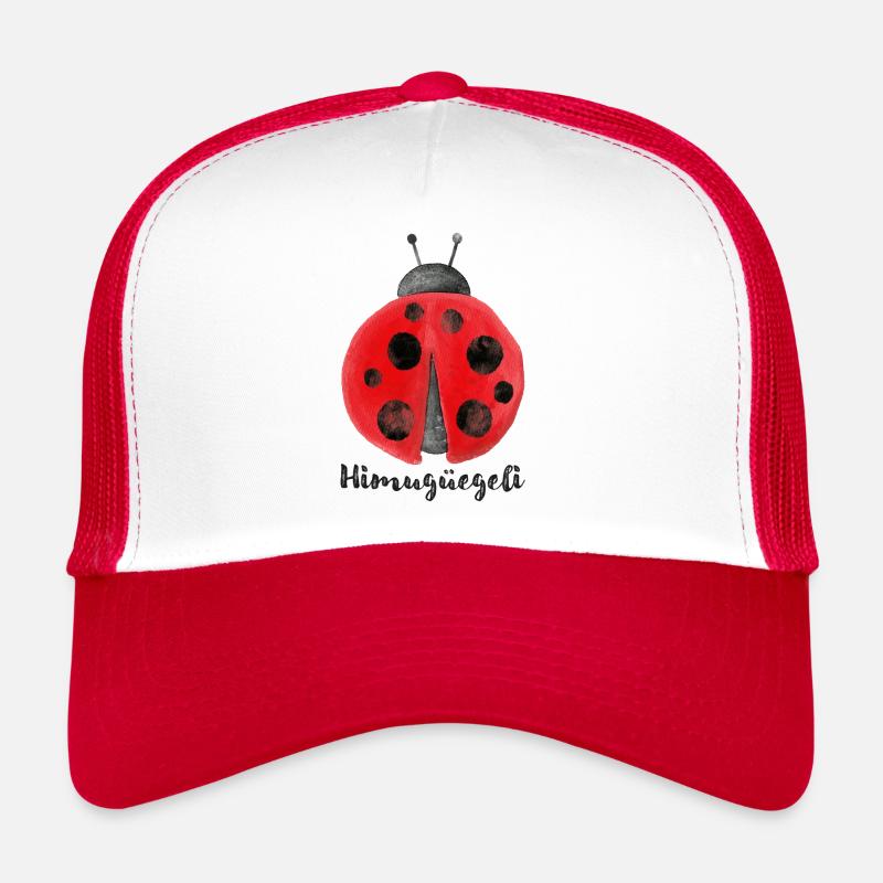 Himugüegeli - Trucker Cap - Weiß/Rot