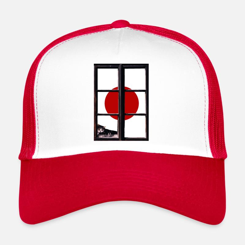 Drapeau du Japon utilisé Look Nihon drapeau japonais Casquette trucker 