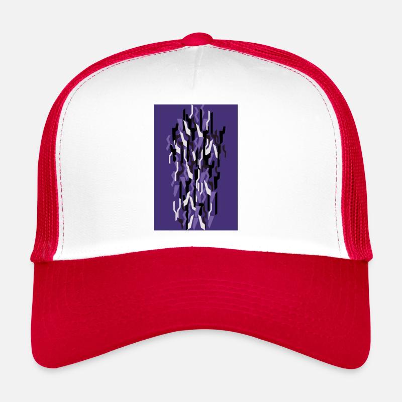 Camouflage Kunst Lila Gaming Trucker Cap