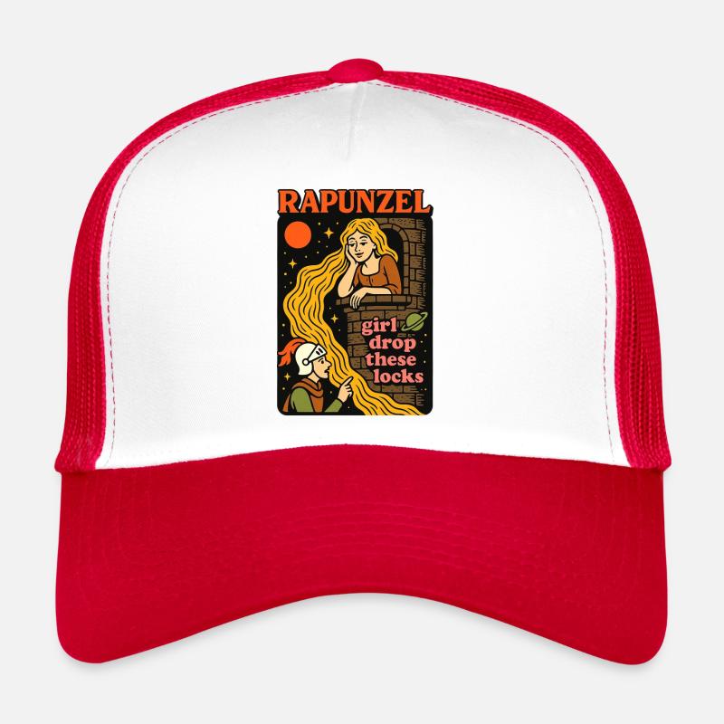 Rapunzel - Trucker Cap - Weiß/Rot