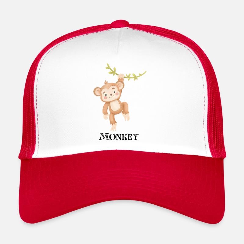 🐵 Stay relaxed with our monkey design! Trucker Cap