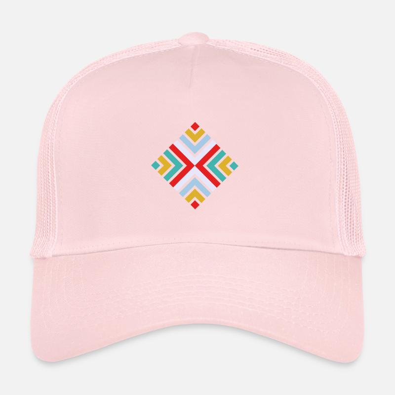 Folk geometric pattern Trucker Cap