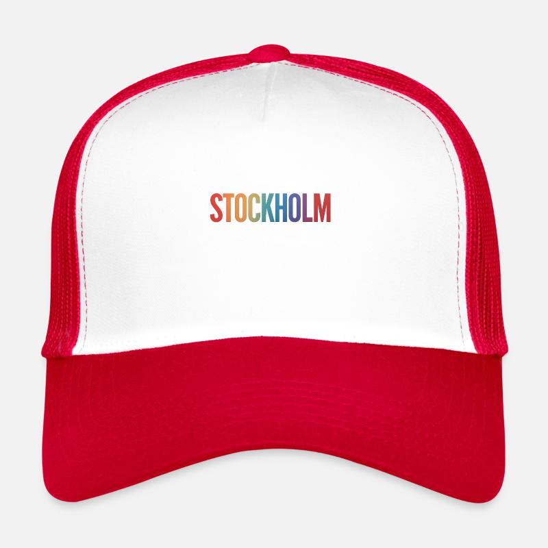 STOCKHOLM - Trucker Cap - white/red