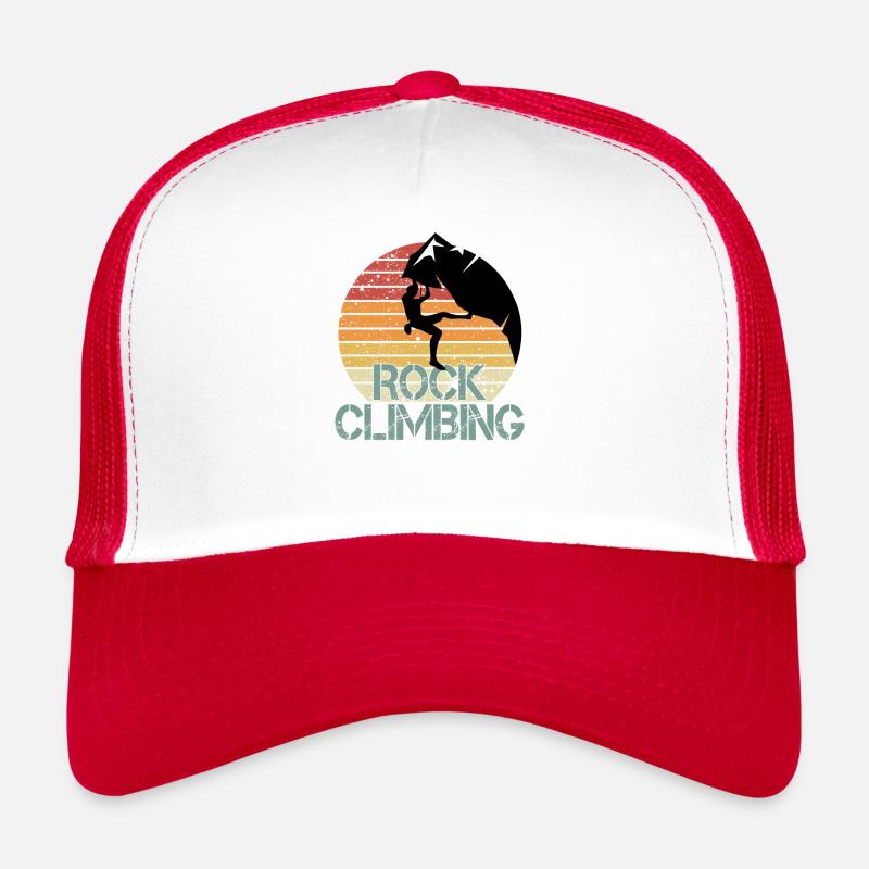 Rock Climbing - Trucker Cap - white/red