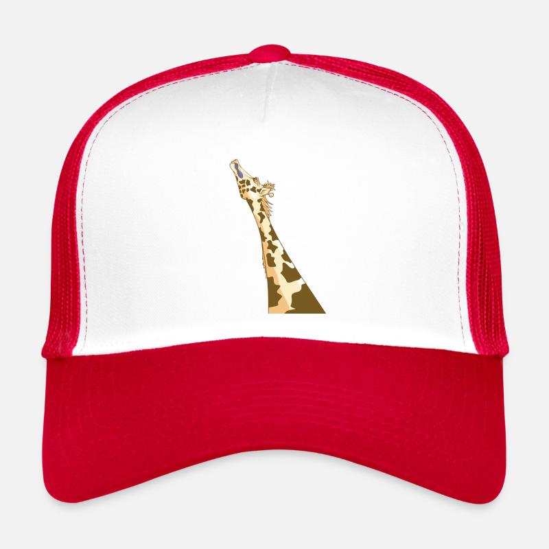 Giraffe with a blue tongue Trucker Cap