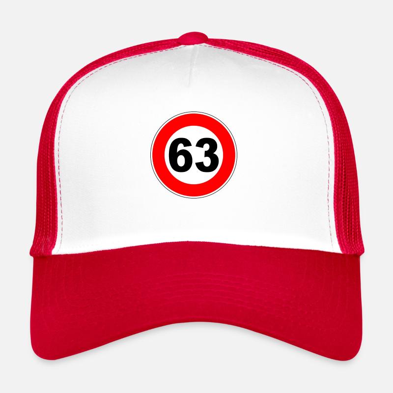 63. Geburtstag - 63 - Feier - Straßenschild Trucker Cap
