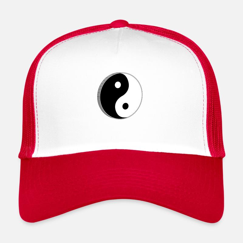 Yin Yang Noir Et Blanc Symbole Casquette trucker 