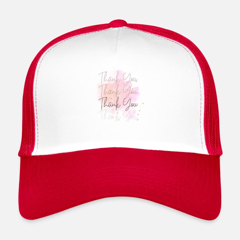 Danke danke danke danke - Trucker Cap - Weiß/Rot