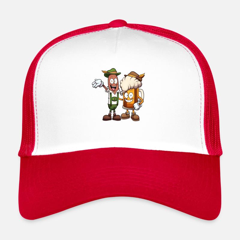 Octoberfest saucisse et bière Casquette trucker 