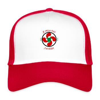 féria Bayonne 2023 rouge - Casquette trucker  - blanc/rouge - Devant