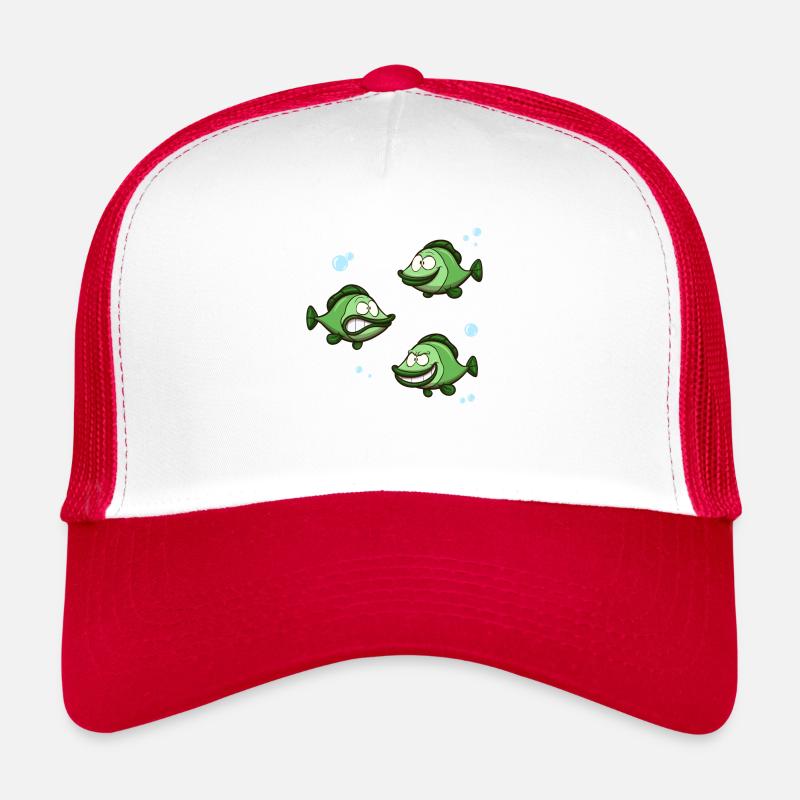 Funny Fish With Different Expressions Trucker Cap