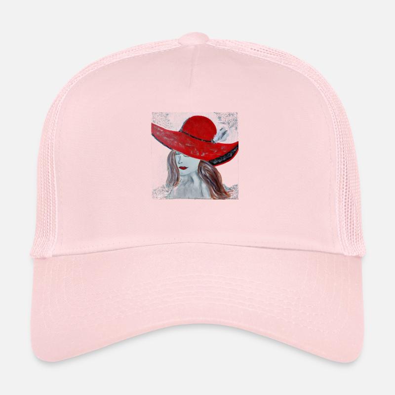 "Glamorous" Acrylic Paint by Melanie Eckenbrecht Trucker Cap