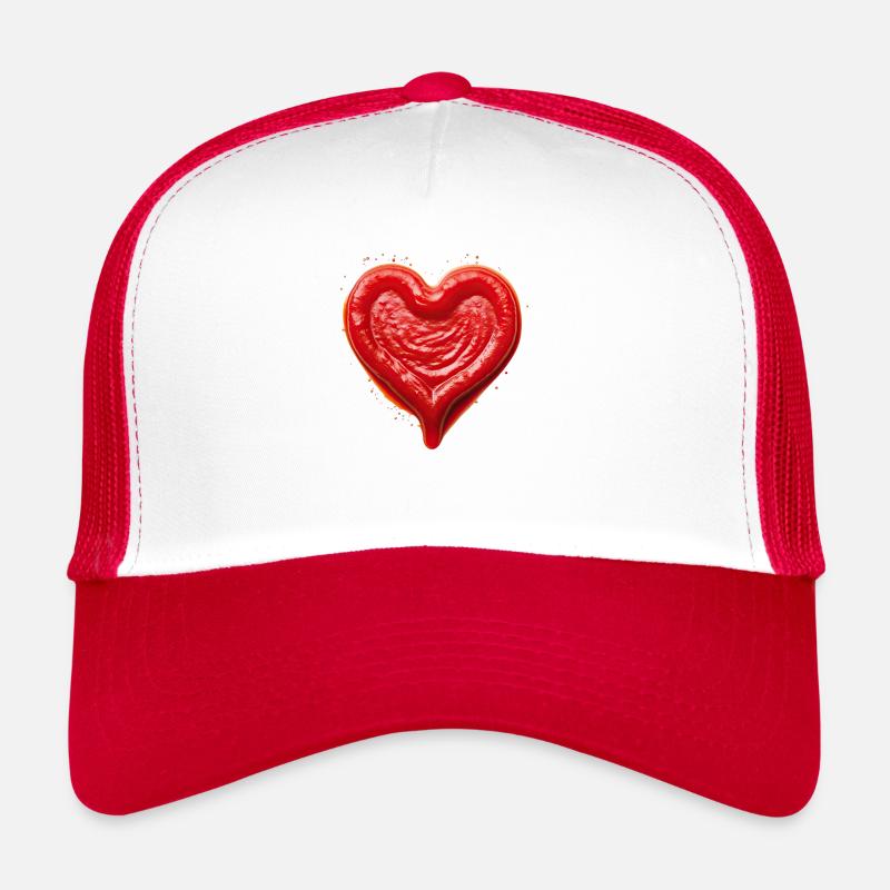 J’aime ... Ketchup - Casquette trucker  - blanc/rouge