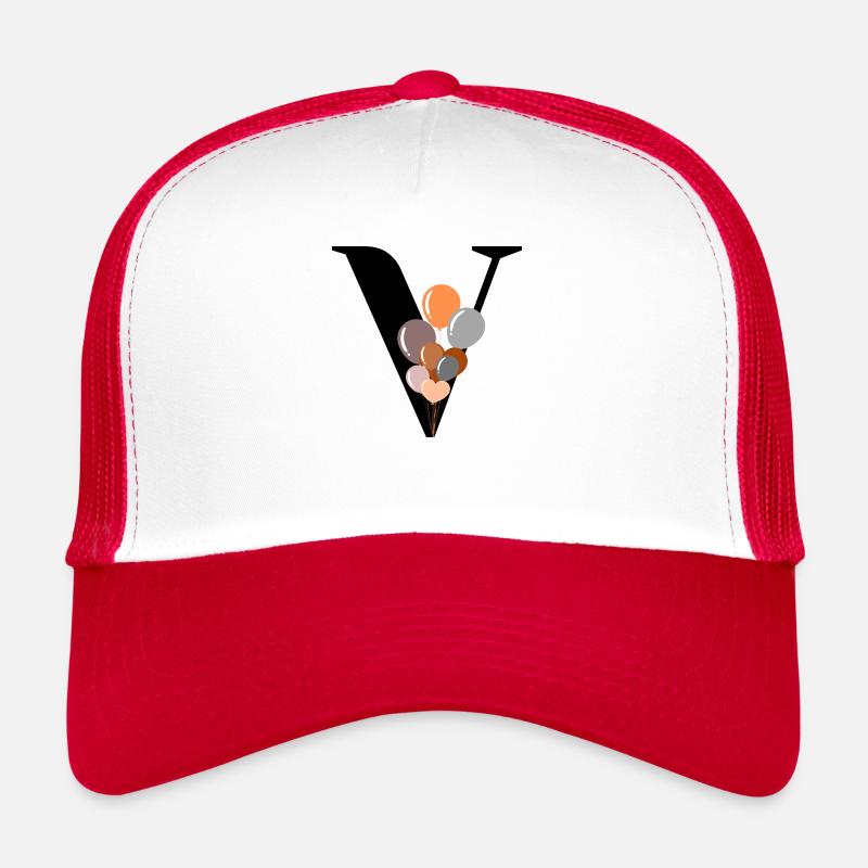 Buchstabe v Geburtstagsballon Trucker Cap
