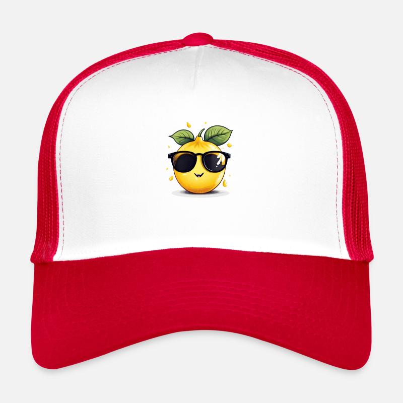A casual lemon Trucker Cap