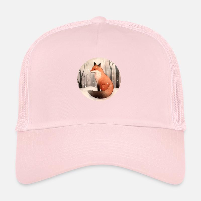 Fox in winter Trucker Cap
