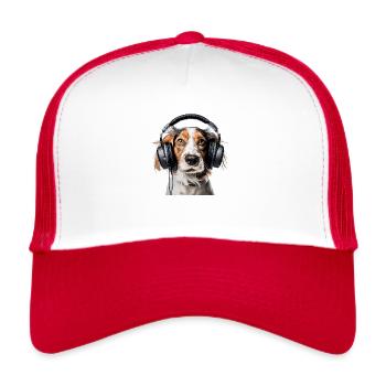 Il suffit d’écouter ! - Casquette trucker  - blanc/rouge - Devant
