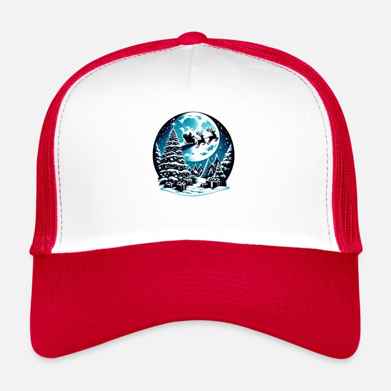 Weihnachtskugel | Schneekugel Christmas Xmas - Trucker Cap - Weiß/Rot