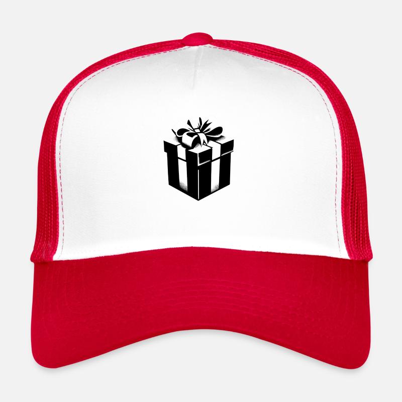 Viel Spaß beim Auspacken | Ich-Weihnachtsgeschenk - Trucker Cap - Weiß/Rot