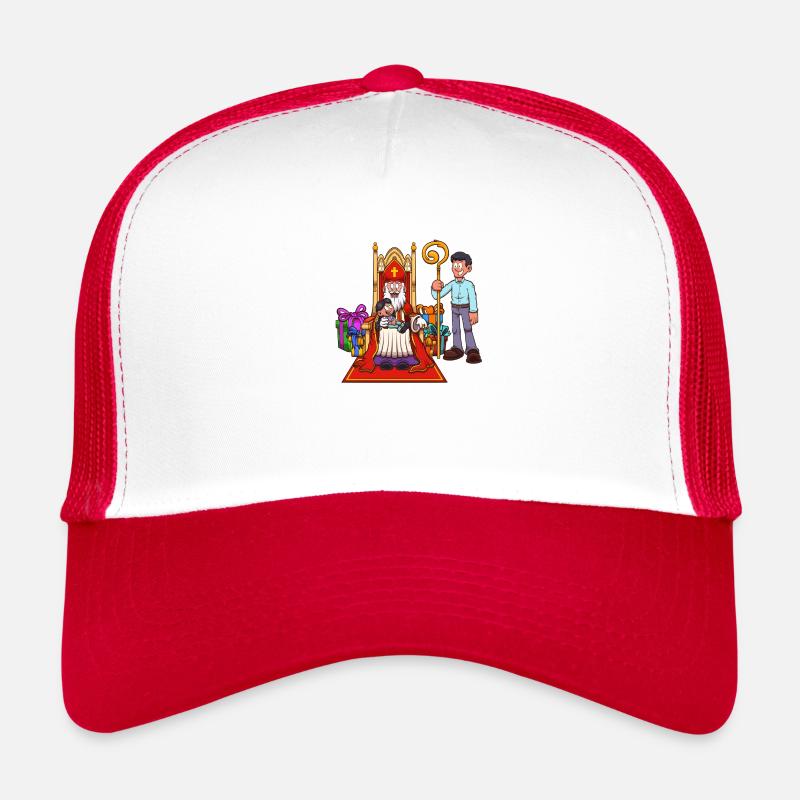 Heiliger Nikolaus mit Kind Trucker Cap