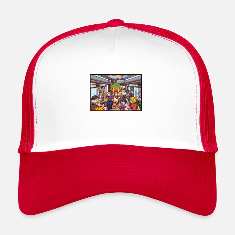 Saint-Nicolas avec les gens Casquette trucker 