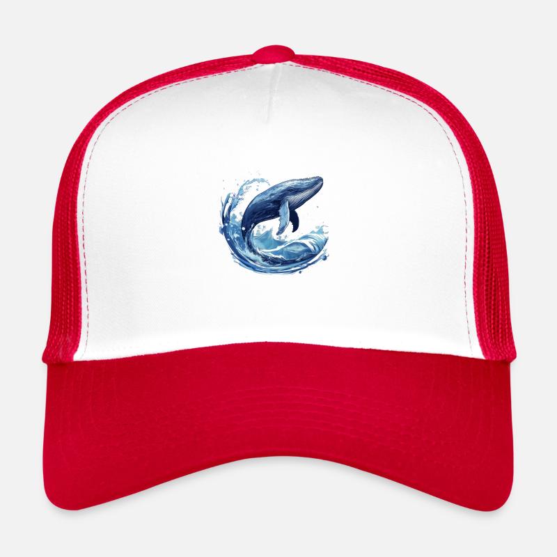 Blue whale Trucker Cap