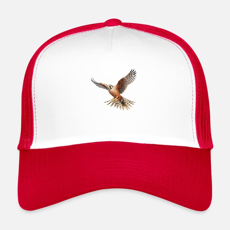 Sky Soarer Turmfalke - Trucker Cap - Weiß/Rot