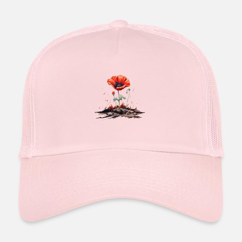 Fleur de pavot Casquette trucker 