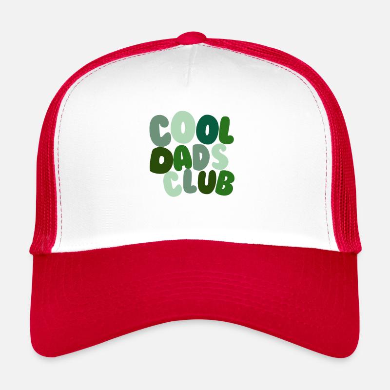 Cool Dads Club Grün - Trucker Cap - Weiß/Rot