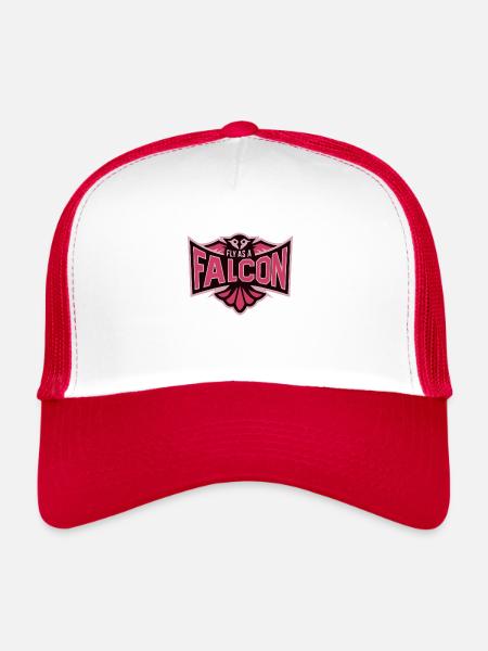 Fly As A Falcon - Candy - Trucker Cap - white/red