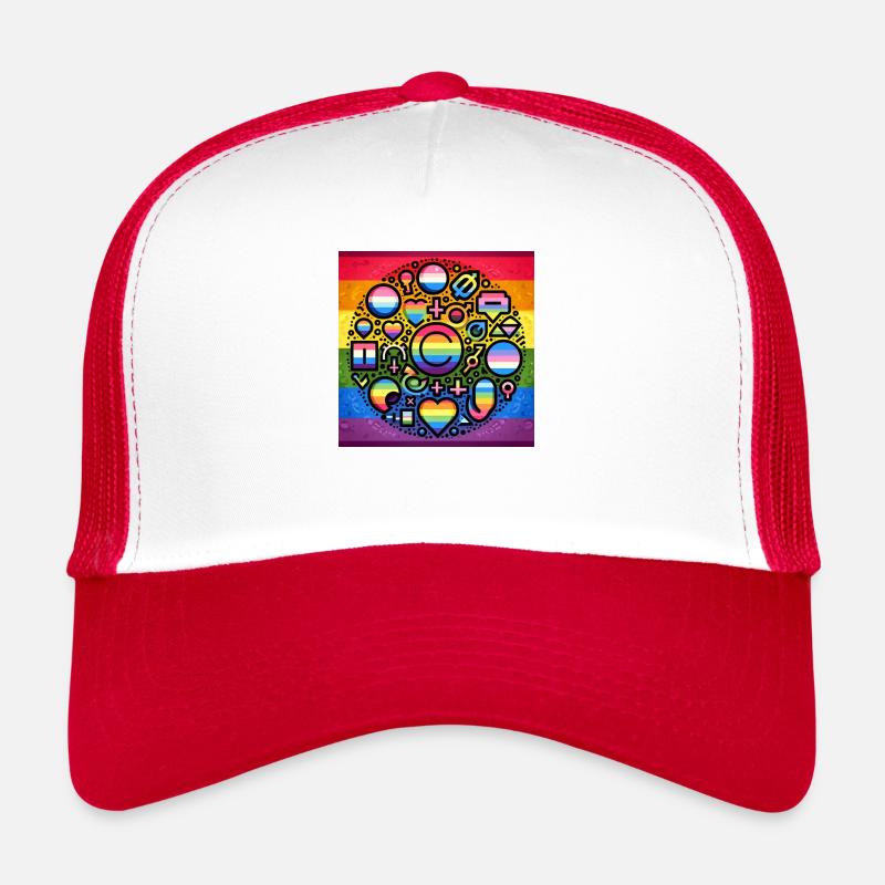 Conception LGBTQ pour la tolérance Casquette trucker 